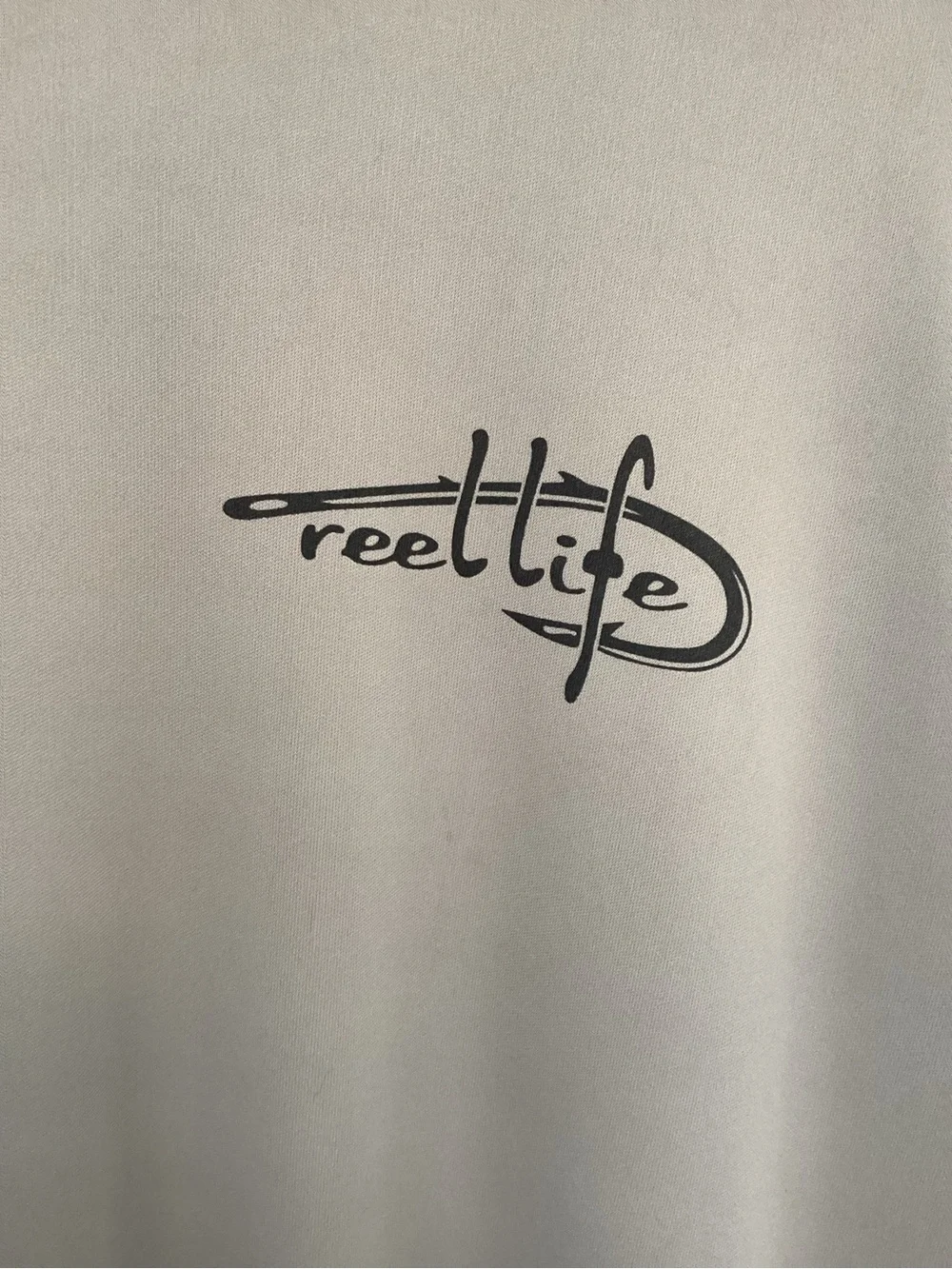 Reel Life Long Sleeve Graphic Performance Tee Vapor Blue Men's Size XXL Fishing